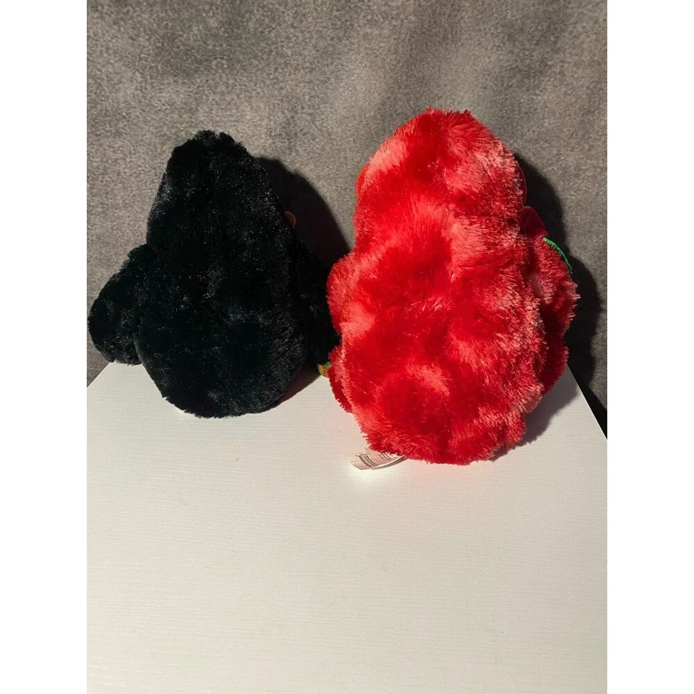 Lot of 2 Valentine’s Day Monkey Stuffed Animal Plush w/ Rose Small 6-14 in